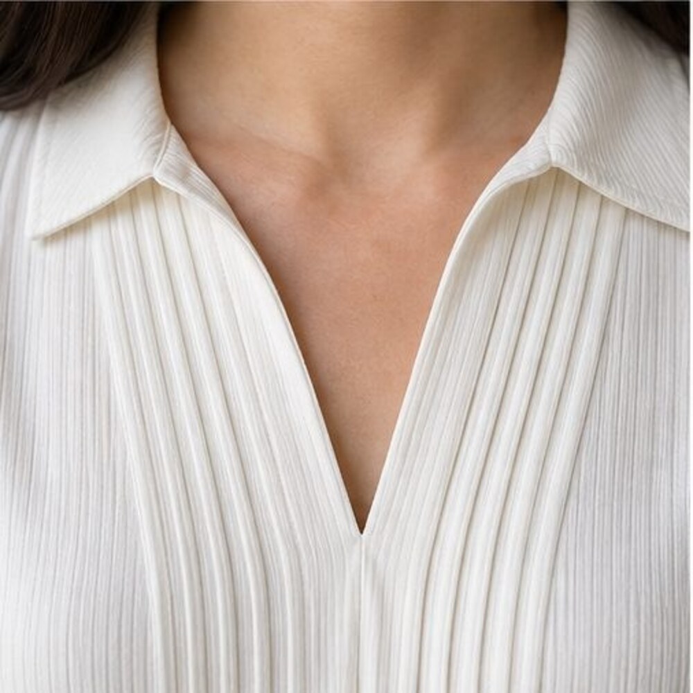 Ivory Ruffle Blouse - Picture 4 of 6